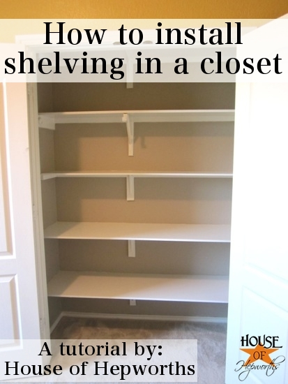 Closet Shelving Plans