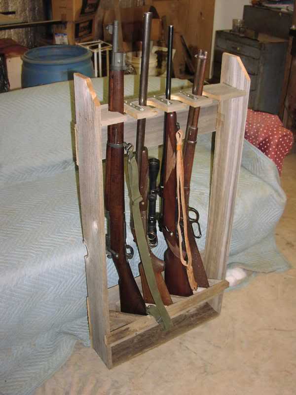 vertical gun rack plans