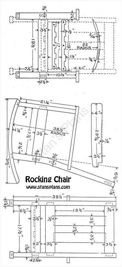 oak rocking chair plans